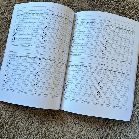 NEW Bunco And Wine Bunco Score Sheet Book - Picture 2 of 4